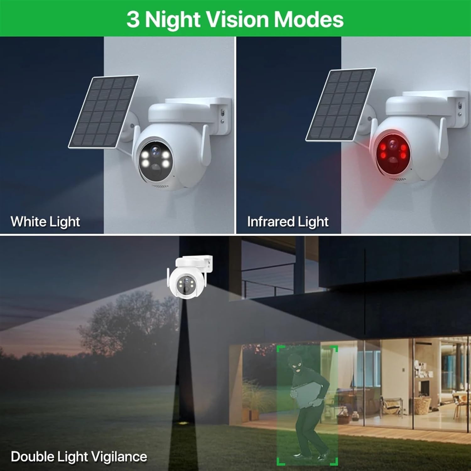 Caméra Extérieure Autonome 4K – Surveillance Sans Fil avec Alimentation Solaire – Image 5