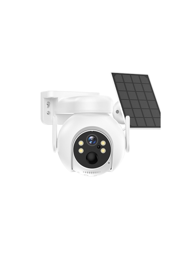 Caméra Extérieure Autonome 4K – Surveillance Sans Fil avec Alimentation Solaire